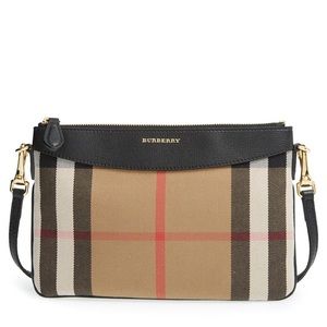 Burberry Peyton House Check Derby Crossbody Clutch Bag